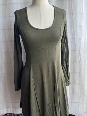 skater long sleeve dress